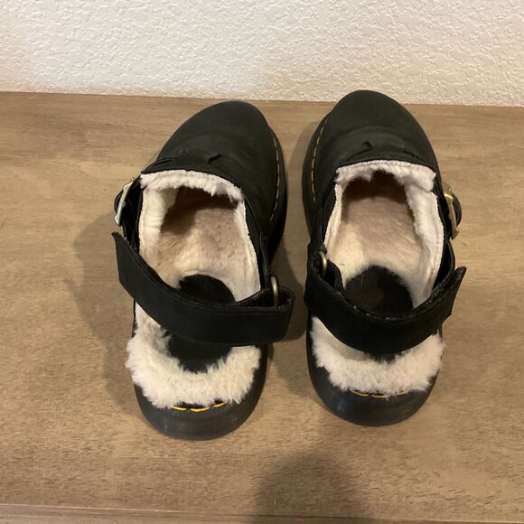 Dr. Martens Jorge II Shearling Mule Sandals – Black, Size Men’s 8 / Women’s 9 main image 4